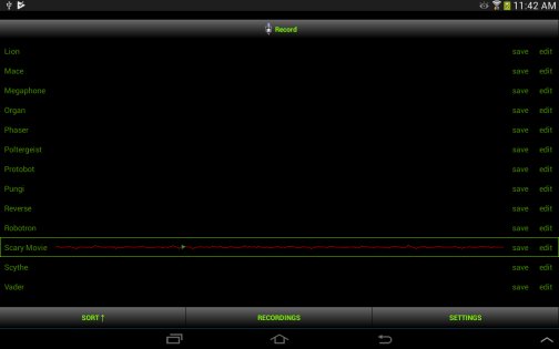 Voice Changer Trial 42.0. Скриншот 5