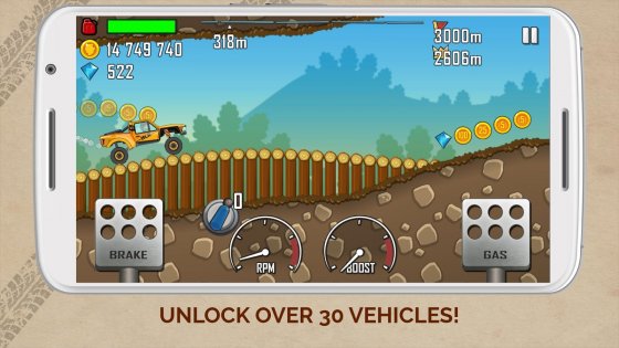 Hill Climb Racing 1.63.0. Скриншот 2