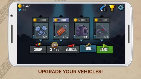 Hill Climb Racing 1.66.0. Скриншот 4