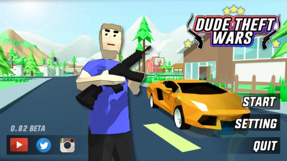 Dude Theft Wars 0.9.0.9e2. Скриншот 2
