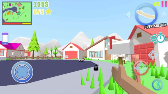 Dude Theft Wars 0.9.0.9e2. Скриншот 4