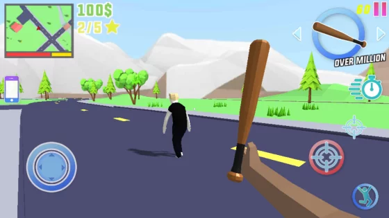 Dude Theft Wars 0.9.0.9e2. Скриншот 6