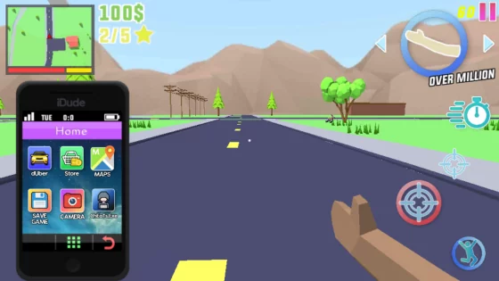 Dude Theft Wars 0.9.0.9e2. Скриншот 7