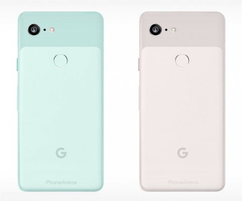 Пресс-рендеры Pixel 3 и Pixel 3 XL в фирменных чехлах