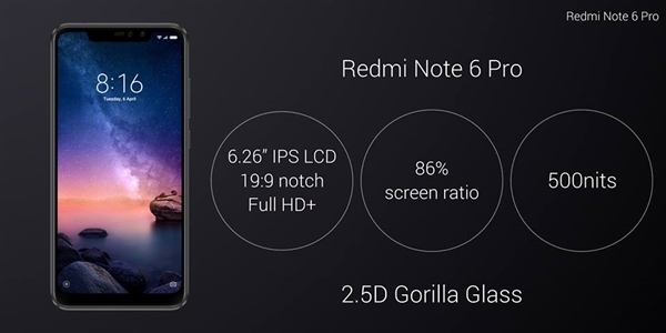 Представлен Xiaomi Redmi Note 6 Pro с двумя двойными камерами