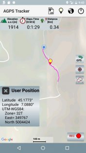 A-GPS Tracker 5.5. Скриншот 1