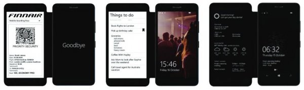 Microsoft показала свой вариант смартфона с двумя экранами