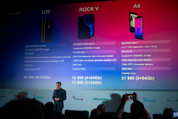 Hisense представил свои первые смартфоны в России