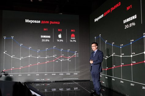 Смартфоны Huawei P30 представили в Москве