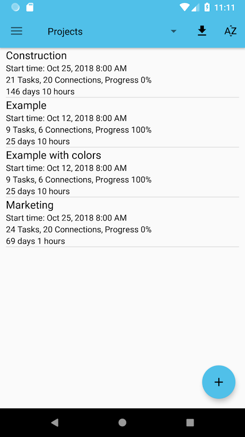 Project Schedule IAP 2.10. Скриншот 1