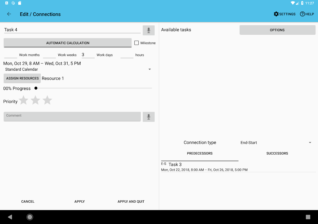 Project Schedule IAP 2.10. Скриншот 8
