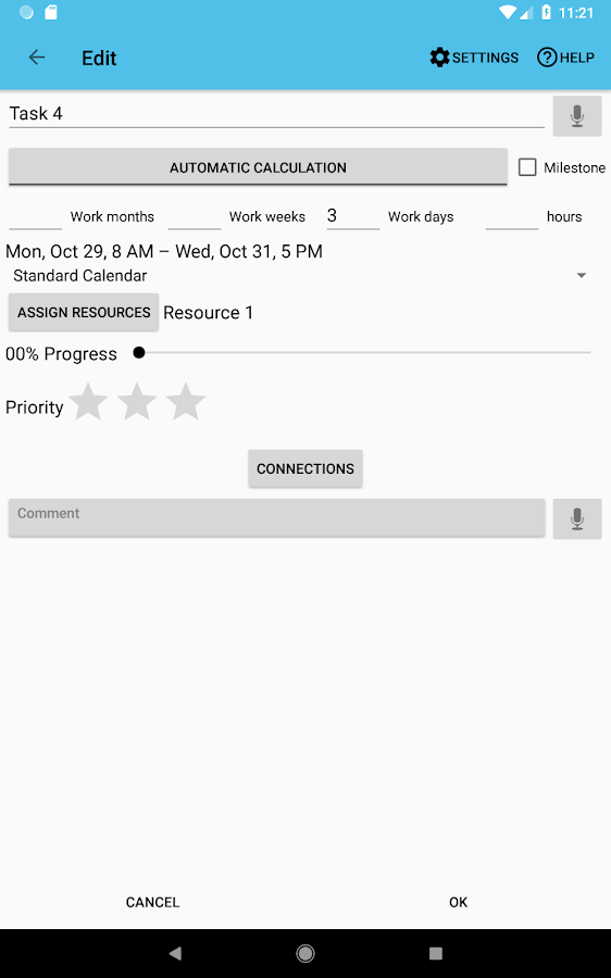 Project Schedule IAP 2.10. Скриншот 11