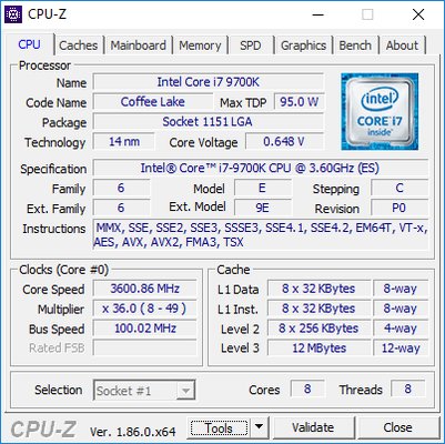 Новый флагман Intel Core i9-9900K и его младший брат Core i7-9700K