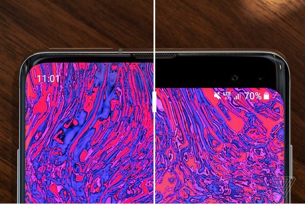 Огромная подборка необычных обоев для маскировки выреза под камеру в Galaxy S10 и S10+