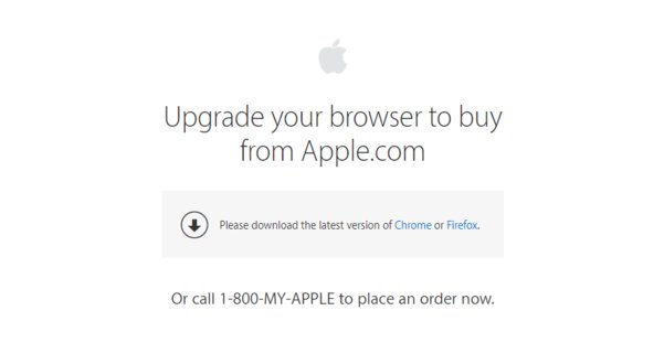 Интернет-магазин Apple больше недоступен для старых версий macOS