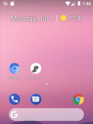 Как выглядит Chrome для Android на кнопочном телефоне