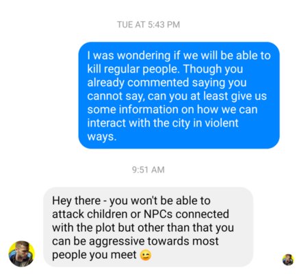 В Cyberpunk 2077 нельзя убивать детей и сюжетных NPC