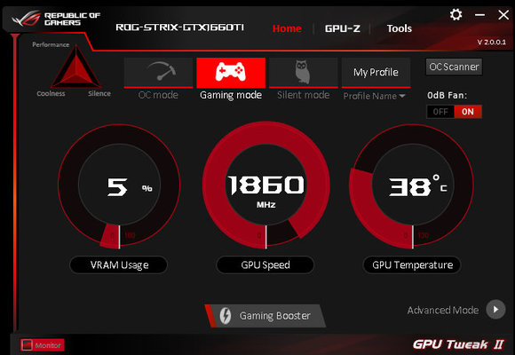 ASUS 1660 Ti STRIX GAMING: тишина и эффективность
