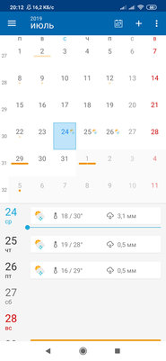 Топ-5 лучших календарей для Android