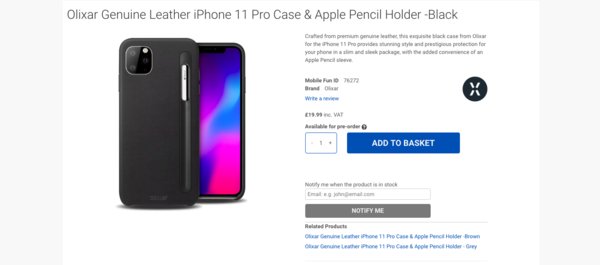 Производитель чехлов показал Apple Pencil для iPhone