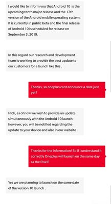 OnePlus может выпустить Android 10 для своих смартфонов одновременно с Google