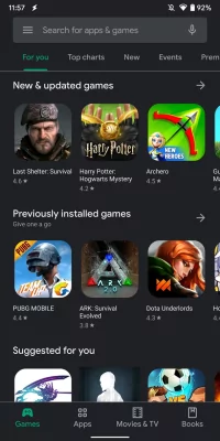 Если Google Play стал чёрным, не пугайтесь