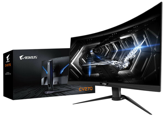 Gigabyte анонсировала изогнутый игровой монитор Aorus CV27Q с частотой 165 Гц