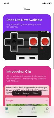 AltStore — альтернативный магазин приложений для iOS с эмулятором Nintendo