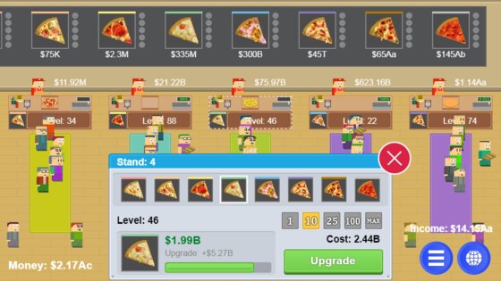 Idle Pizzeria 1.1.0.3. Скриншот 2