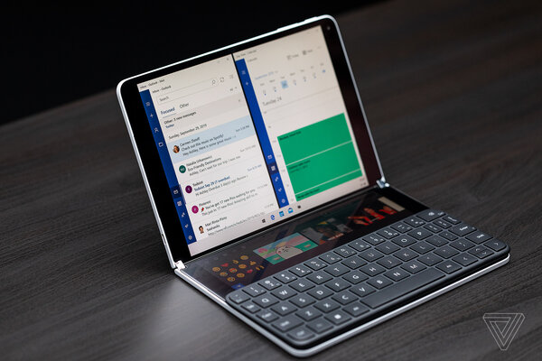 Microsoft представила складные смартфон и планшет — у обоих по два экрана