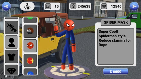 Spider Stickman Rope 1.2.28. Скриншот 2