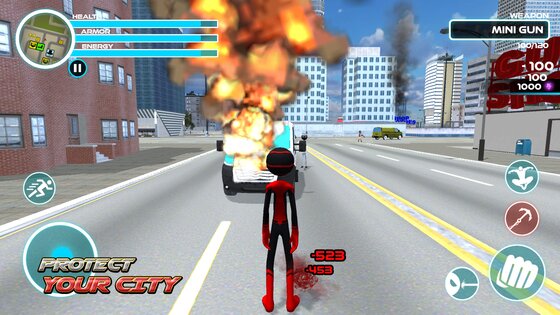 Spider Stickman Rope 2 1.6. Скриншот 2