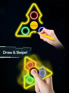 Draw Finger Spinner 1.0.14. Скриншот 6