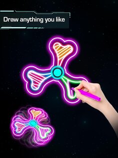 Draw Finger Spinner 1.0.14. Скриншот 15