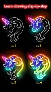 Learn to Draw Glow Cartoon 1.0.26. Скриншот 3