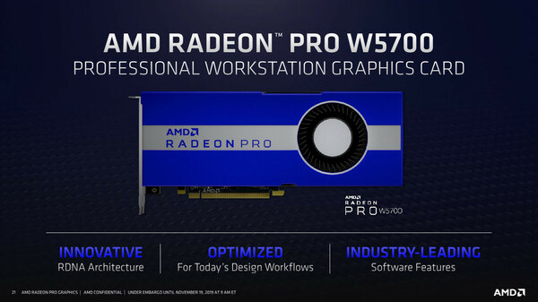 AMD представила первую 7-нм профессиональную видеокарту
