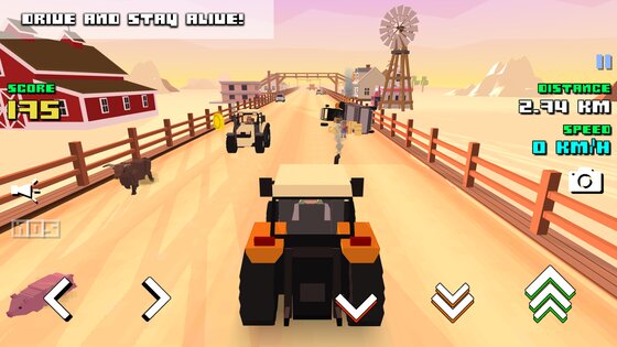 Blocky Farm Racing 1.57. Скриншот 1