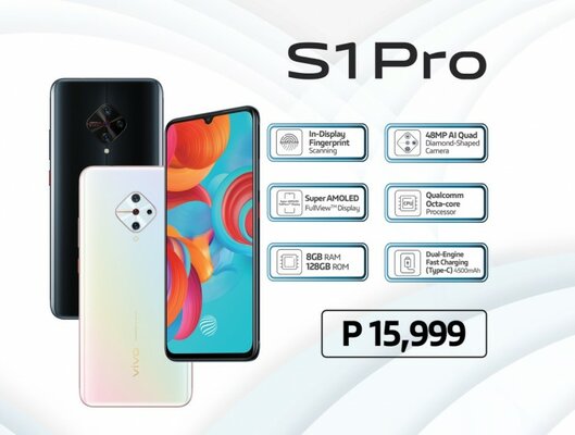 Новый Vivo S1 Pro получил необычную камеру в виде ромба и AMOLED-дисплей
