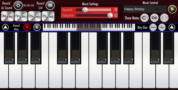 Real Piano 1.24. Скриншот 1