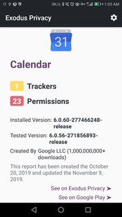 Exodus Privacy 3.3.2. Скриншот 4