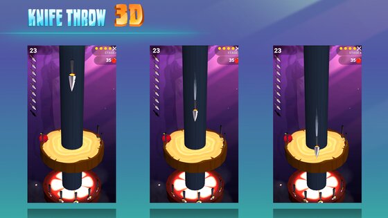 Knife Throw 3D 2.33. Скриншот 2
