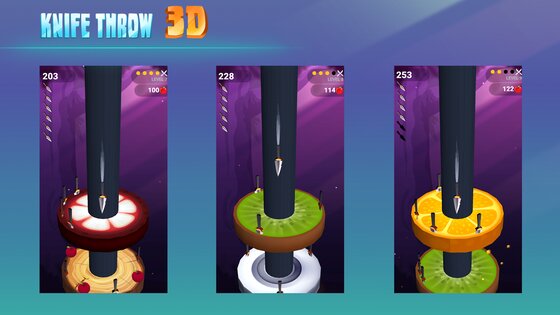 Knife Throw 3D 2.33. Скриншот 4