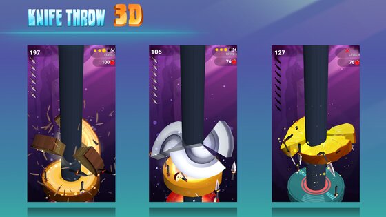 Knife Throw 3D 2.33. Скриншот 8