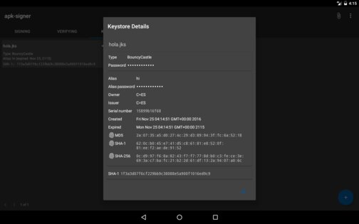 apk-signer 7.3.7. Скриншот 13