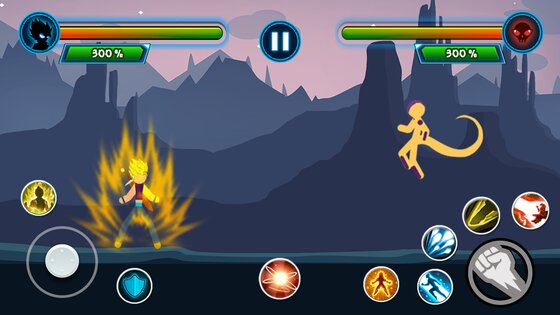 Stickman Warriors Z 1.9. Скриншот 1