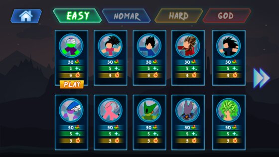 Stickman Warriors Z 1.9. Скриншот 4