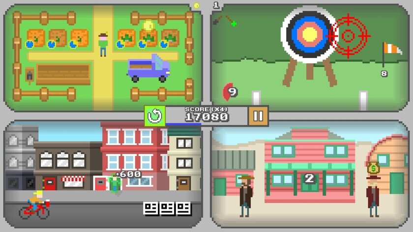 В App Store выйдет Quadracade, в которой нужно играть одновременно в четыре игры