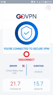 GOVPN 1.9.9. Скриншот 2