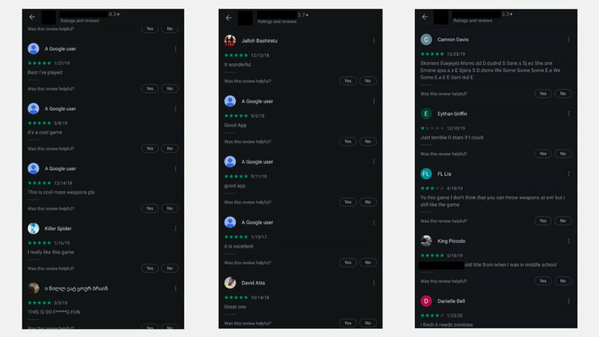 Фальшивые отзывы — главная проблема Google Play и App Store в 2020 году