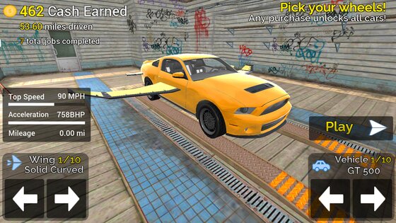 Flying Car Transport Simulator 1.36. Скриншот 23